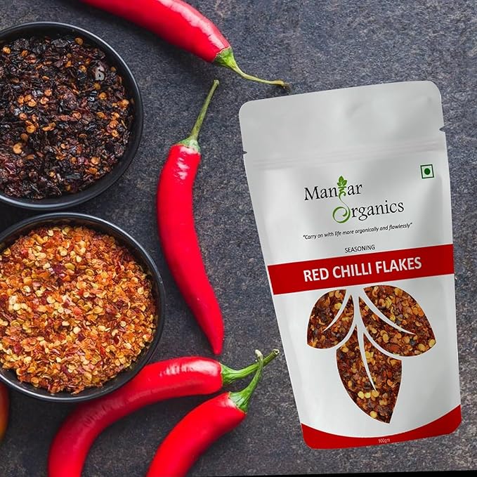 ManHar Organics Red Chilli Flakes Seasoning 100gm - View 3 of 3