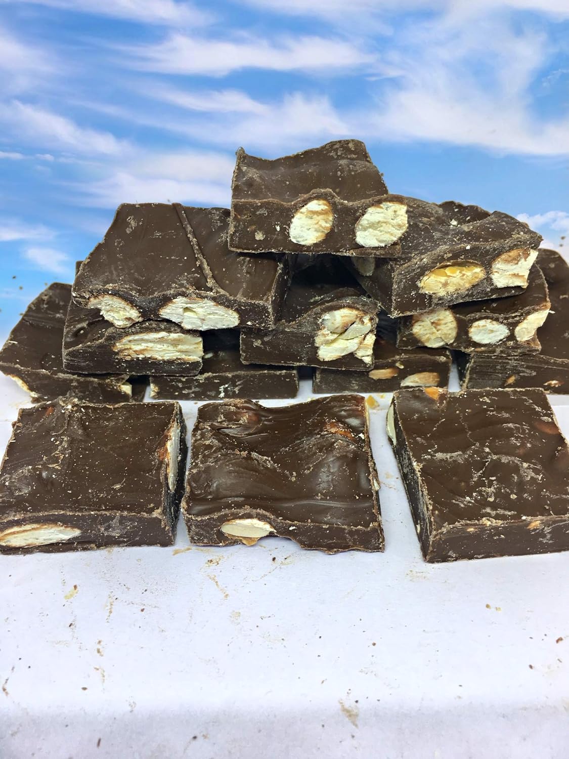 Divi Chocolates ® Ooty home made chocolates yummy Roasted almond cubes | roasted almond chocolate | 250Grams (FROM INDIA SAB) - View 3 of 5