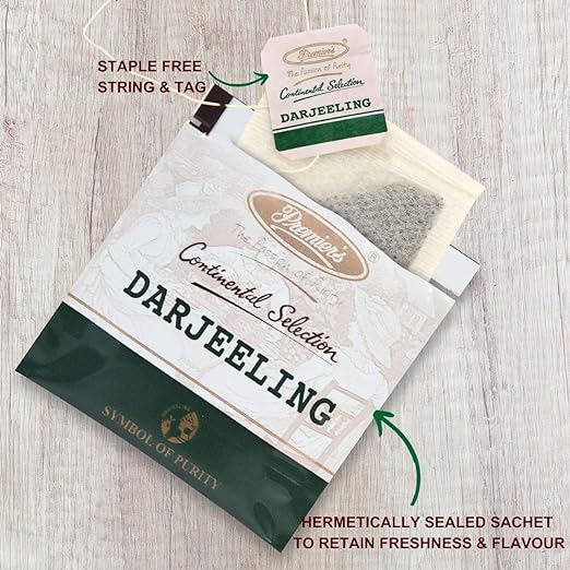 Premiers Darjeeling Tea, Premium Black Tea, Pure and Authentic Single Origin Tea, 25 Tea Bags, 50 GMS, No additives, Muscatel and Smokey Taste… (FROM INDIA SAB) - View 4 of 6