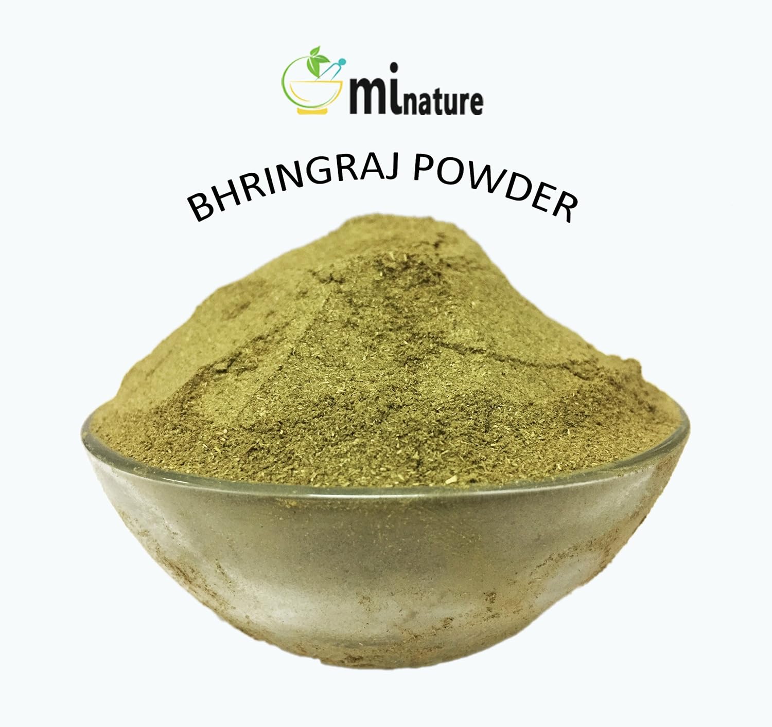 mi nature Bhringraj Powder ,Pure Natural Bringraj Powder for Hair Care for Hair Growth/Prevents Grey hair/Hair Stronger | 100% Pure &amp; Natural Powder |Unisex (Men &amp; Women)| Hair Mask For Hair Growth | (227g/1/2 lb/8 Oz) - View 2 of 2
