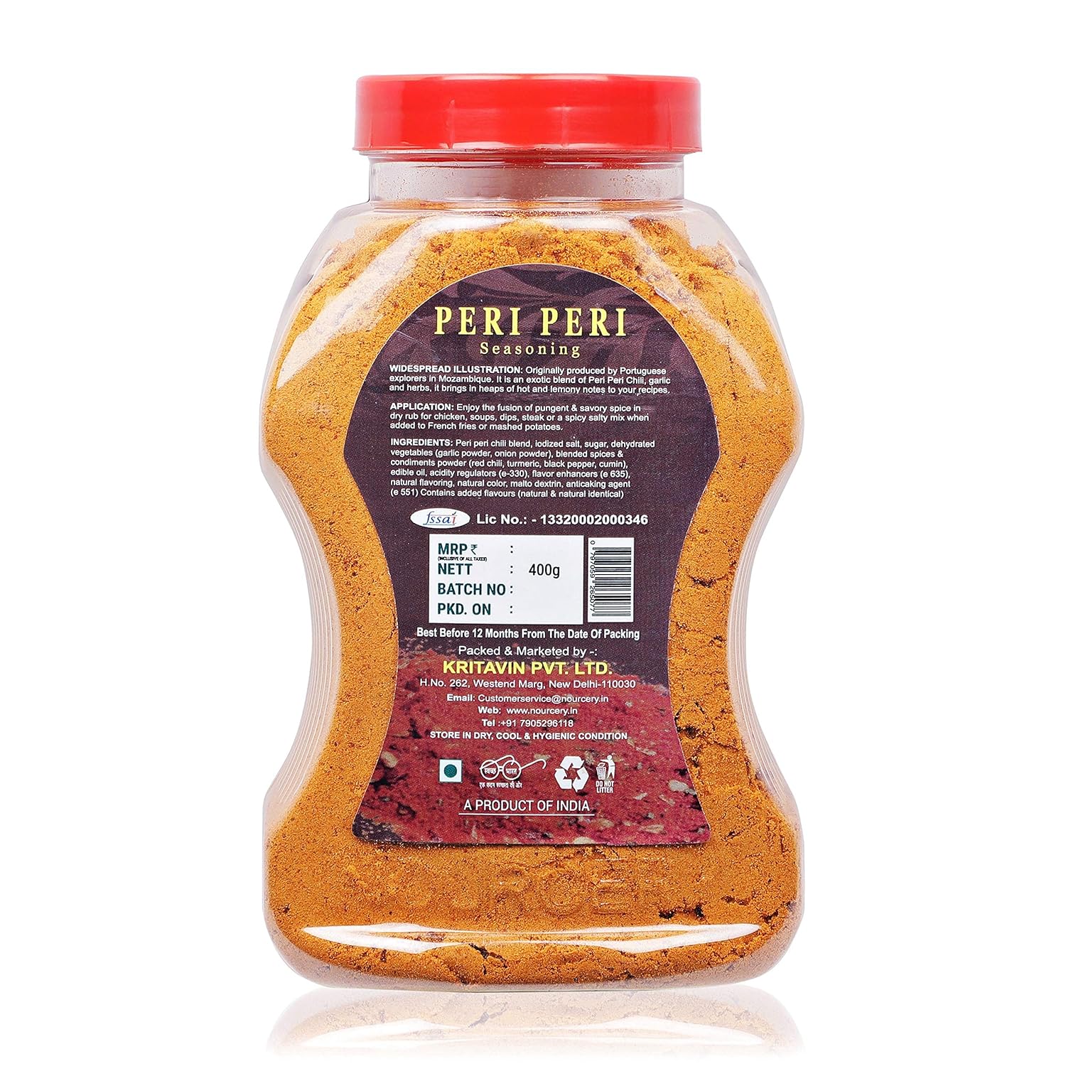 Nourcery Peri Peri Seasoning, 400G (PIQUANT AROMATIC BLEND) FROM INDIA (SAM) - View 2 of 3