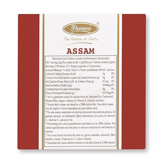 Premiers Assam Tea, Premium Black Tea, Pure and Authentic Single Origin Tea,25 Tea Bags, 50 GMS, No additives, Full-Bodied, Robust and Malty Tea… (FROM INDIA SAB) - View 6 of 6