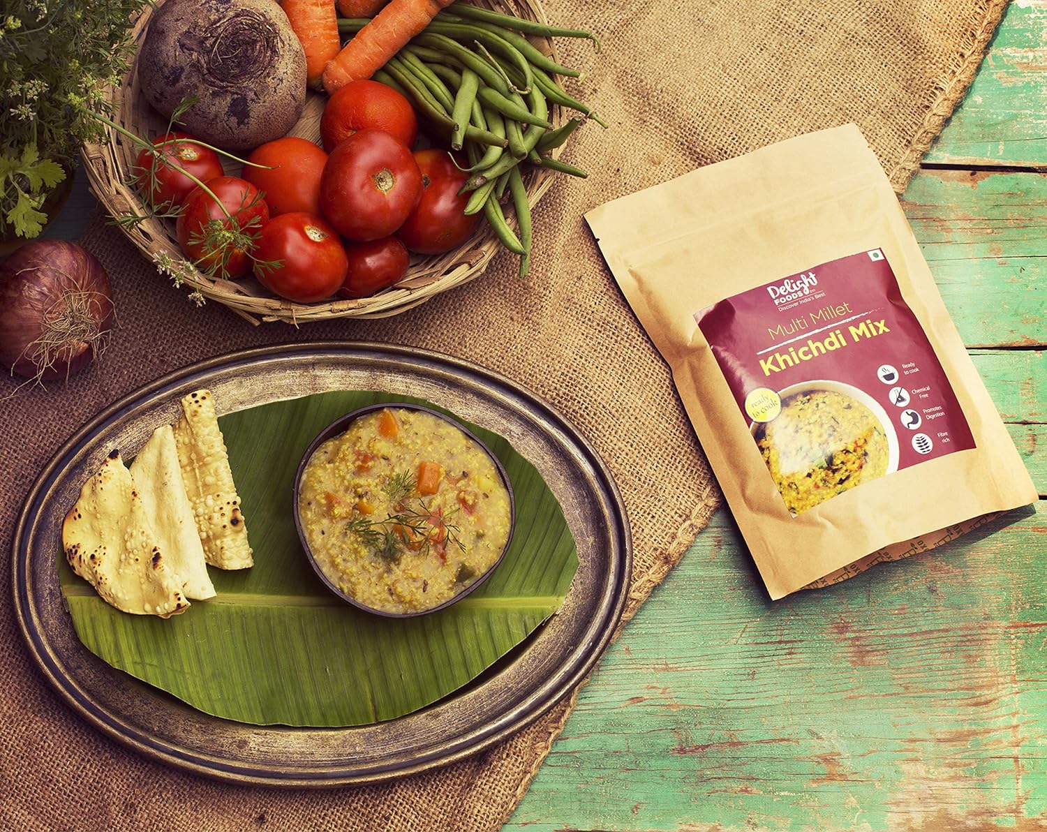 Delight Foods Multi Millet Khichdi Mix - 400gm (Set of 2 Packets - Each 200gm) | Ready to Cook FROM INDIA (SAM) - View 4 of 4