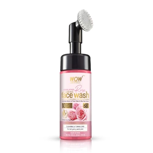WOW Skin Science Himalayan Rose Foaming Face Wash with Built-in Face Brush - 150mL  (FROM INDIA SAB) - View 3 of 6