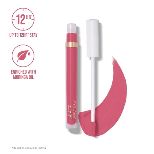 MyGlamm LIT Liquid Matte Lipstick-Like a G6 (Brown &amp; Nudes)-3 ml | With Moringa Oil | 12HR Long-lasting Lipstick | Cruelty-Free Matte Lipstick - View 2 of 3