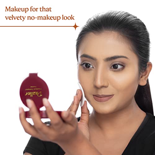 Dazller Classique Compact Powder, 9g, 8002 Honey, Velvety Natural Finish, Oil-Control, Sebum Absorption Formula, No-makeup look, Emollient-rich  (FROM INDIA SAB) - View 2 of 4