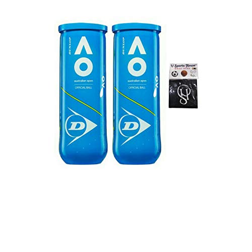 DUNLOP Australian Open Tennis Balls (Pack of 6) with SportsHouse Wrist Band  (FROM INDIA SAB) - View 2 of 2