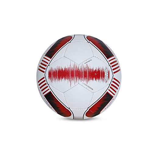Vector X Soccer-Star Hand Stitched Football | Sports | Match | Training | Practice | Professional Soccer Football | White-Red Color | Size-5 |  (FROM INDIA SAB) - Image 3