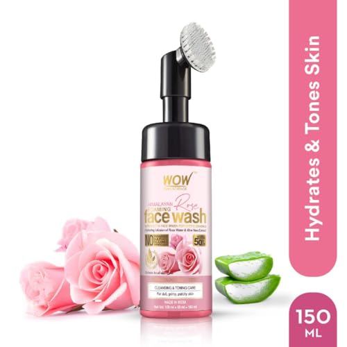 WOW Skin Science Himalayan Rose Foaming Face Wash with Built-in Face Brush - 150mL  (FROM INDIA SAB) - View 2 of 6