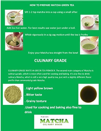 Dophie Neem Matcha Green Tea Powder 100g [PACK-] Culinary Grade ? matcha Green tea with Neem powder, Excellent for Weight Loss - More Antioxidants and Minerals. (FROM INDIA SAB) - View 6 of 6