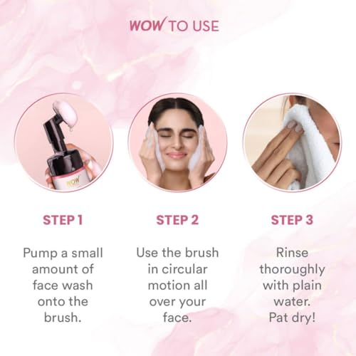 WOW Skin Science Himalayan Rose Foaming Face Wash with Built-in Face Brush - 150mL  (FROM INDIA SAB) - View 6 of 6