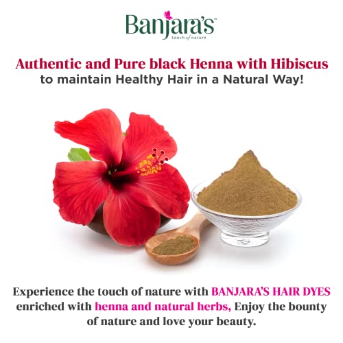Banjara's Henna Based Hair Color Powder With Hibiscus | 9gm Each Sachet | No Ammonia | Long Lasting | Black Henna | Hair colour |(Pack of 30)FROM INDIA(SAM) - View 5 of 5