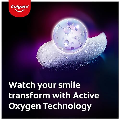 Colgate Visible White O2, Teeth Whitening Toothpaste (25g) for noticeably whiter teeth starting in 3 days. Peppermint Sparkle with Active Technology, Enamel Safe Teeth Whitening FROM INDIA(SAM) - View 2 of 4