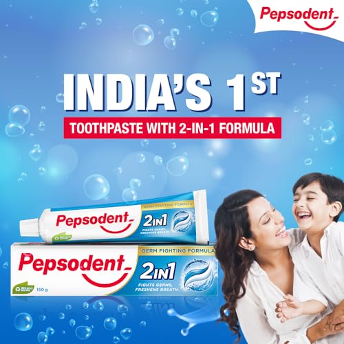Pepsodent 2 in 1 Toothpaste Tooth Decay Prevention, Cavity Protection, Sensitivity Relief, Plaque Removal, 150 g FROM INDIA (SAM) - View 4 of 4