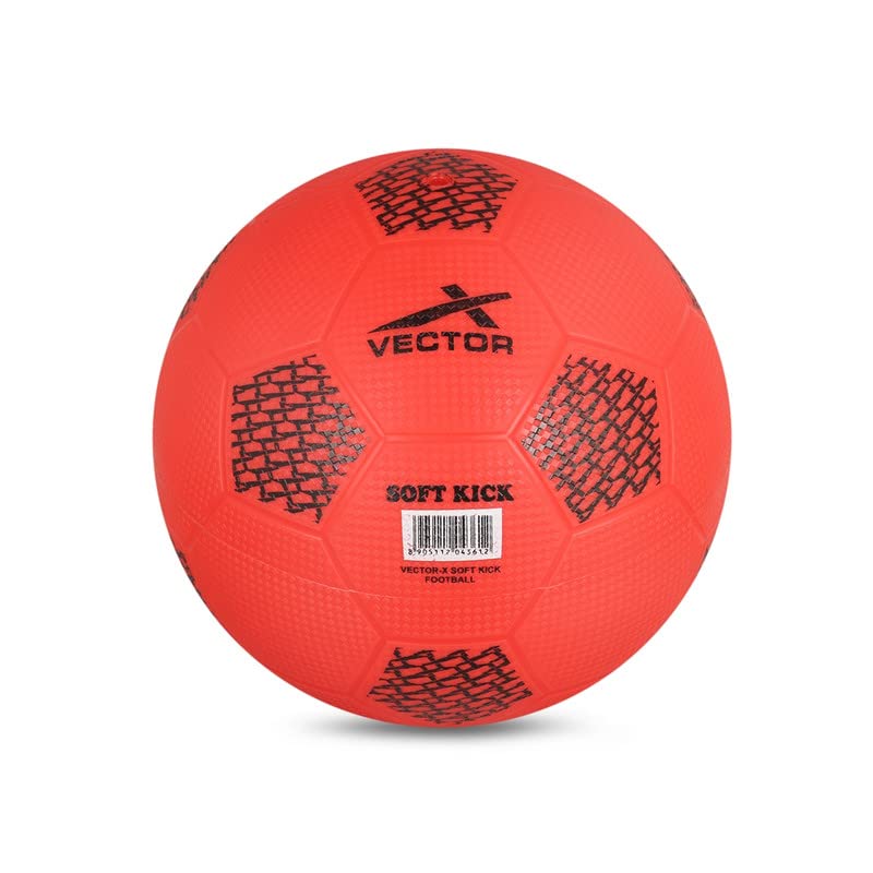Vector X PVC Soft Kick Football Indoor &amp; Outdoor Ball|Durable &amp; Water-Resistant Football for Practice|Training |Color : Red | Pack of 1 |Size 1  (FROM INDIA SAB) - Shop at Colombo Mall