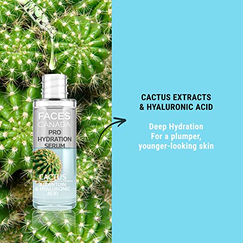 FACESCANADA Pro Hydration Serum, 27ml | Cactus, Allantoin &amp; Hyaluronic Acid | Biphasic Face Serum | Hydrates, Soothes, Moisturizes For Younger-Looking, Smooth &amp; Plump Skin - View 3 of 4