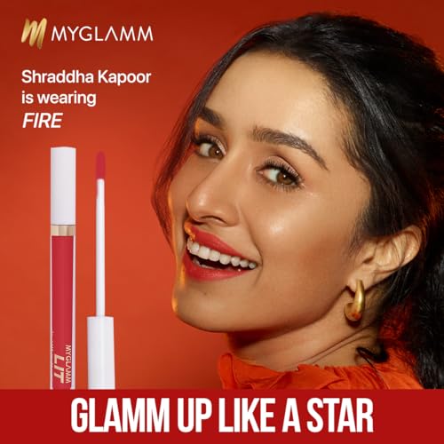 MyGlamm LIT Liquid Matte Lipstick-Like a G6 (Brown &amp; Nudes)-3 ml | With Moringa Oil | 12HR Long-lasting Lipstick | Cruelty-Free Matte Lipstick - View 3 of 3