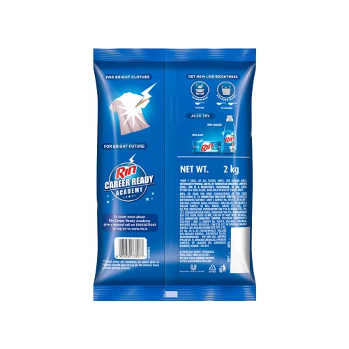 RIN Advanced Detergent Powder 2 Kg, Pack of 1 FROM INDIA (SAM) - View 2 of 6