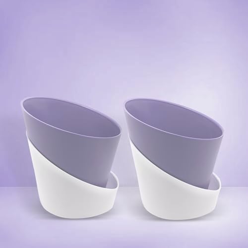 Casa De Amor Self Watering Pots for Indoor Plants | Home Decor, Living Room, Kitchen, Bedroom, Table Top, Office, Gifting | Plants not Included (Baby Blue, Pack of 2) (FROM INDIA)NUZ - Shop at Colombo Mall