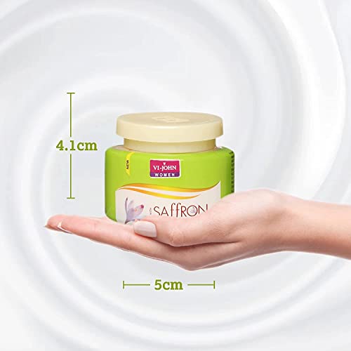 VI - JOHN Saffron Skin Organic Fairness Cream For Remove Dark Spots, Skin Whitening Vitamin E &amp; Mulberry Extract (All Skin) - 50 Gm Each Pack (Pack of 3)(FAIRNESS CREAM-15) (FROM INDIA SAB) - View 4 of 4