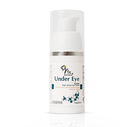 Fixderma Under eye cream | For Dark circles| Controls puffiness | Diminishes under eye ageing | Prevents fine lines | Sooths under eye| Youthful eyes | Safe &amp; Effective cream| Paraben free- 15g - View 2 of 5
