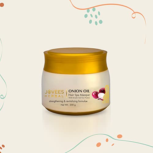 Jovees Herbal Onion Oil Hair Spa Masque With Keratin &amp; Soy Protein | 200GM | For Hair Fall Control - View 2 of 3