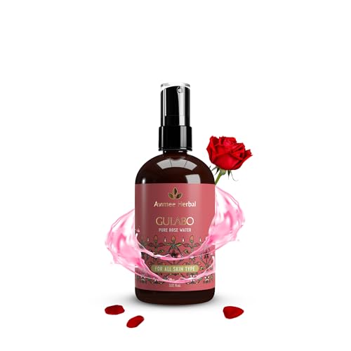 AVIMEE HERBAL Gulabo Pure Rose Water|Gulab Jal For Cleansing &amp; Toning|Made In-House Using Proprietary Extraction Method|Paraben Free|For All Skin Types|110 Ml, Pack Of 1  (FROM INDIA SAB) - View 2 of 3