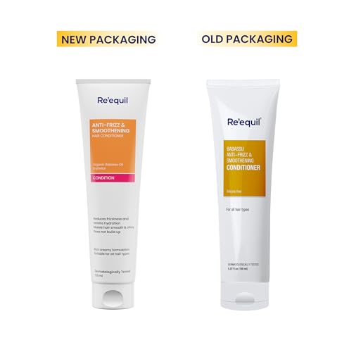 Re'equil Anti Frizz &amp; Smoothening Conditioner with Babassu Oil | Tames Frizz &amp; Hydrates Dry Hair | Protein &amp; Silicone Free | All Hair Types | 150 ml (FROM INDIA SAB) - View 2 of 3