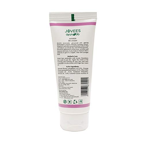 Jovees Herbal Almond &amp; Ginseng Wrinkle Lift Face Cream, 60 gms | Anti-Wrinkle &amp; Anti-Ageing Face Cream| All Skin Types | Paraben &amp; Alcohol Free | 60gm(FROM INDIA)JEZ - View 4 of 4
