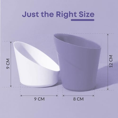 Casa De Amor Self Watering Pots for Indoor Plants | Home Decor, Living Room, Kitchen, Bedroom, Table Top, Office, Gifting | Plants not Included (Baby Blue, Pack of 1) (FROM INDIA)NUZ - View 3 of 5