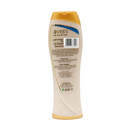 Jovees Herbal Argan Kernal Oil Hair Repair Shampoo For All Hair Types, 250 ml | Strengthen and Repairs Hair | Paraben &amp; Alcohol Free - View 2 of 3