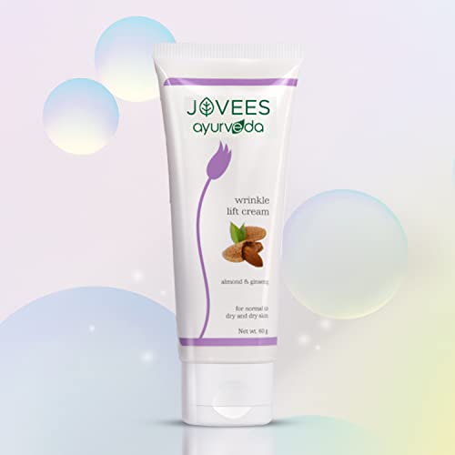 Jovees Herbal Almond &amp; Ginseng Wrinkle Lift Face Cream, 60 gms | Anti-Wrinkle &amp; Anti-Ageing Face Cream| All Skin Types | Paraben &amp; Alcohol Free | 60gm(FROM INDIA)JEZ - View 3 of 4
