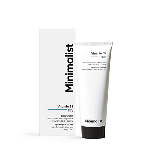 Minimalist 10% Vitamin B5 Gel Face Moisturizer For Oily & Acne Prone Skin | Oil-free | Fast Absorbing Lightweight Winter Cream For Women & Men | Non sticky | Fragrance Free | 50 g - Related product