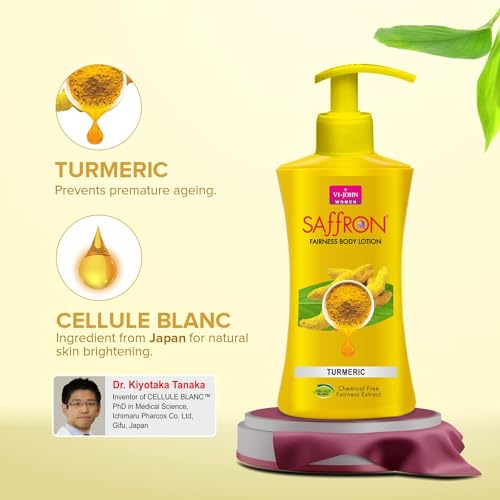 VI-JOHN Turmeric Body Lotion For Men And Women, Chemical Free Fairness Extract Lotion, All Skin Type 250ml (FROM INDIA SAB) - View 3 of 3