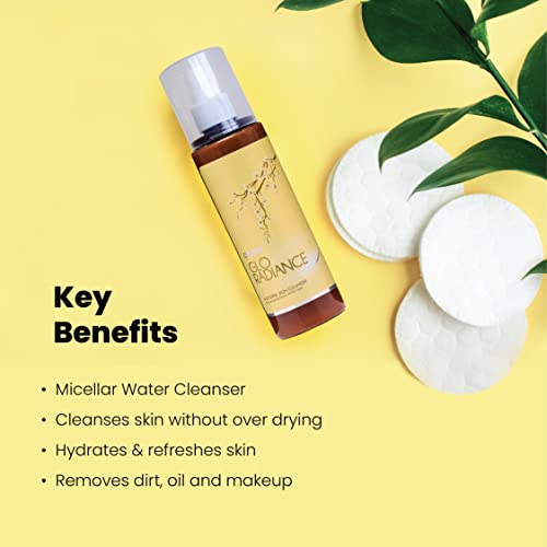 OZONE Glo Radiance Hydra Skin Cleanser, Micellar Cleansing Water With Aloe Vera, Removes Makeup &amp; Dirt For All Skin Types, 150ml (FROM INDIA SAB) - View 3 of 3