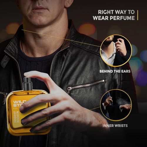 Wild Stone Night Rider Perfume for Men, 100 ML | EDP | Long Lasting Smell | Premium Perfume FROM INDIA (SAM) - View 2 of 3
