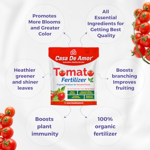Casa De Amor Essential Organic Tomato Fertilizer- Ideal for all types of tomato varieties, including heirloom and hybrid (900 gm) (FROM INDIA)NUZ - View 6 of 7