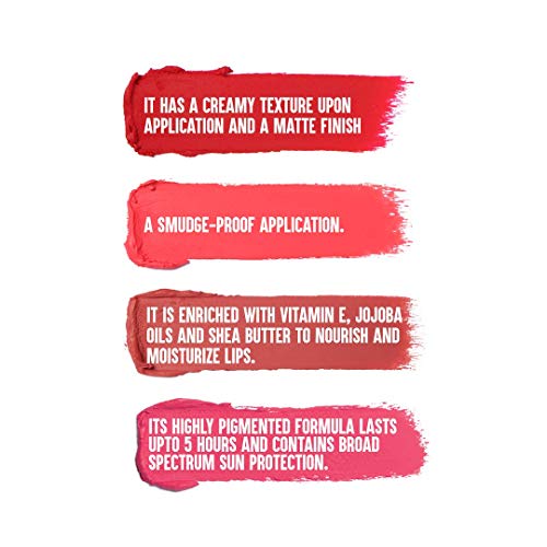 Colorbar Velvet Matte Lipstick, Peach Crush, 4.2g | Creamy matte finish | High Pigmented Formula | Lasts upto 5 Hours | Smudgeproof (FROM INDIA SAB) - View 3 of 3