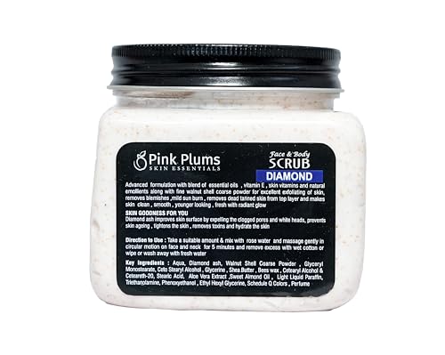 Pink Plums Diamond Scrub (Face &amp; Body) 380 ML Luxury Collection Paraben Free  (FROM INDIA SAB) - View 3 of 4