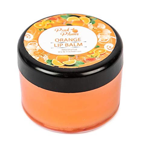 Pink Plums Orange Non-Tinted Lip Balm For Dry, Cracked &amp; Chapped Lips, Ultra Moisturization &amp; Velvet Feels, 15 ml For Men &amp; Women  (FROM INDIA SAB) - View 3 of 4