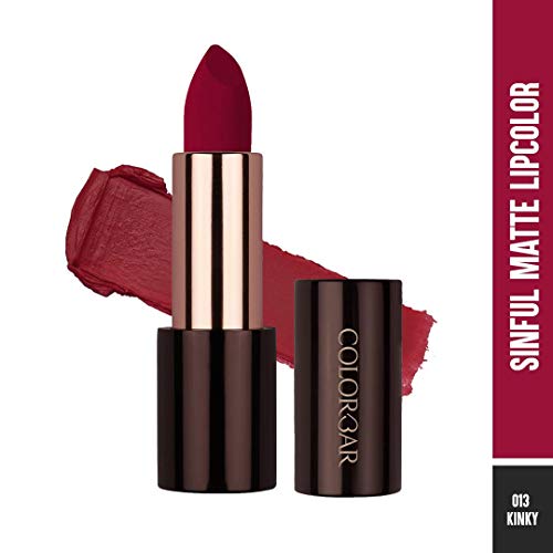 Colorbar Sinful Matte Lipcolor, Kinky Pink, 3.5 g | Lightweight formulation| Luxurious matte finish| Long-lasting, smudge-proof, and transfer-proof (FROM INDIA SAB) - View 2 of 3