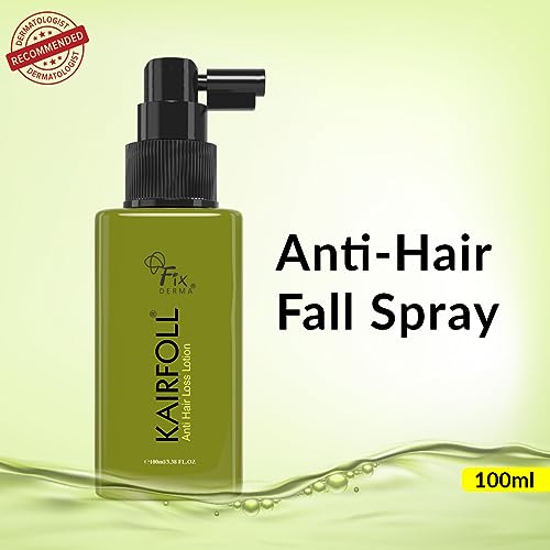 Fixderma Kairfoll Anti Hair Loss Lotion Spray | Amino Acid Lotion for Women &amp; Men | Peptides for Hair | Lotion To Soothe Itchy &amp; Irritated Scalp - 100 ML - View 2 of 3