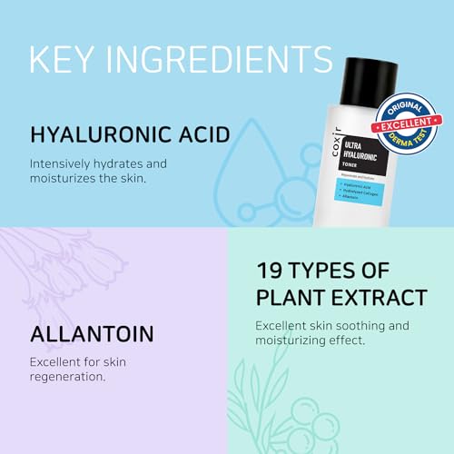 Coxir Ultra Hyaluronic Toner for Intensive Hydration 150ml(5.07 oz) | HYDRATION-14-Complex| Paraben Free, Cruelty Free, Korean Skin Care - View 2 of 4