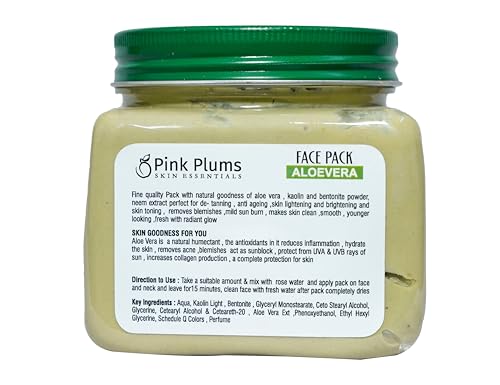 Pink Plums Face Pack Aloe Vera 380ml Luxury Collection Paraben Free  (FROM INDIA SAB) - View 3 of 4