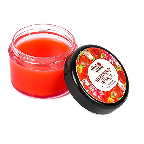 Pink Plums Lip Balm for Shiny/Moisturise Dry &amp; Cracked Lips Strawberry | Soft rose | Orange | Coco shea Combo (Pack-4), Each 15g  (FROM INDIA SAB) - View 2 of 4