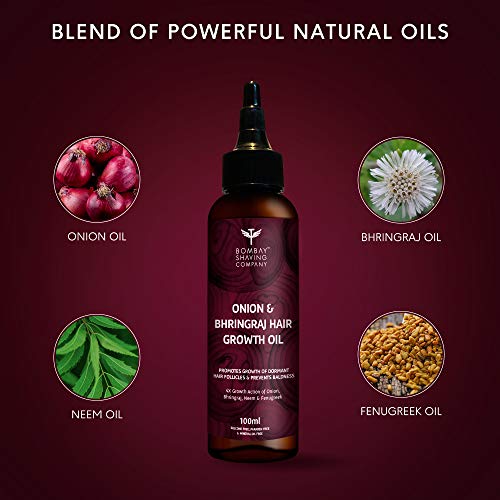Bombay Shaving Company Onion and Bhringraj Hair Oil With 4X Growth Action -| 100 ml FROM INDIA (SAM) - View 4 of 4
