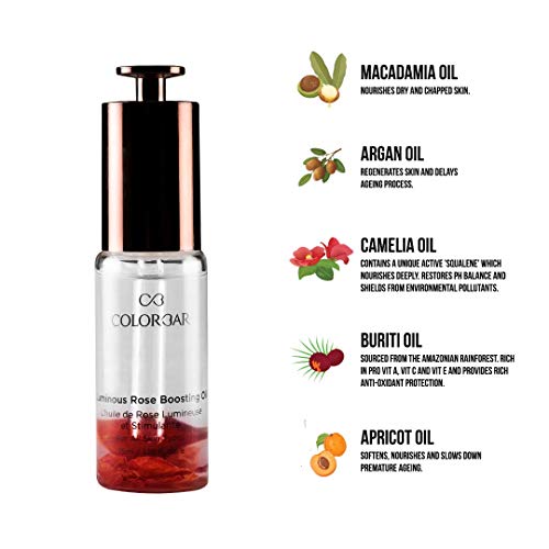 Colorbar Luminous Rose Boosting Oil, 35 ml | Rich in Pro Vitamin A, Vitamin C, Vitamin E | Hydrate, slow down aging, nourish deeply | Makes skin look healthy (FROM INDIA SAB) - View 3 of 3
