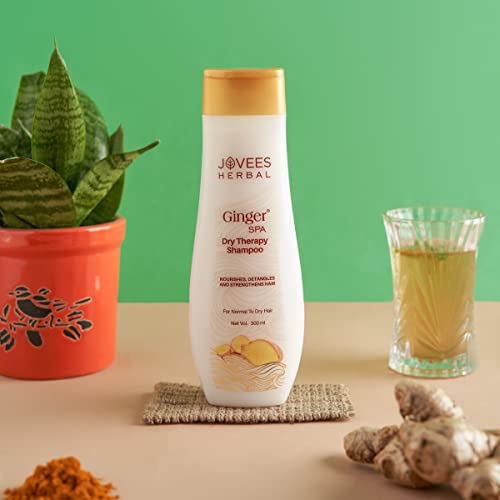 Jovees Herbal Ginger Spa Dry Therapy Shampoo | Nourishes, Detangles and Strengthens Hair | For Normal to Dry Hair 300ml - View 3 of 3