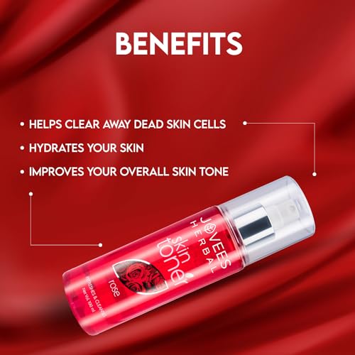 Jovees Herbal Rose Skin Toner| For Youthful Skin, Tightens Pores, Healthy Glow | 100% Natural | For Normal to Dry Skin | Paraben and Alcohol Free | 200ML - View 4 of 4