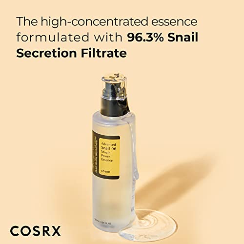COSRX Snail Mucin 96% Power Repairing Essence 3.38 fl.oz 100ml, Hydrating Serum for Face with Snail Secretion Filtrate for Dull Skin &amp; Fine Lines, Korean Skincare - View 3 of 4
